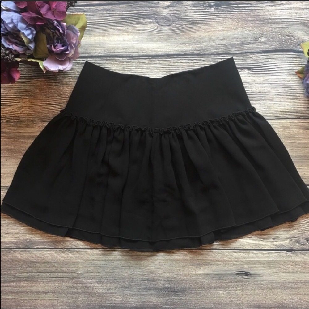Banana Republic Chiffon Ruffle skirt sz 2 Petite
